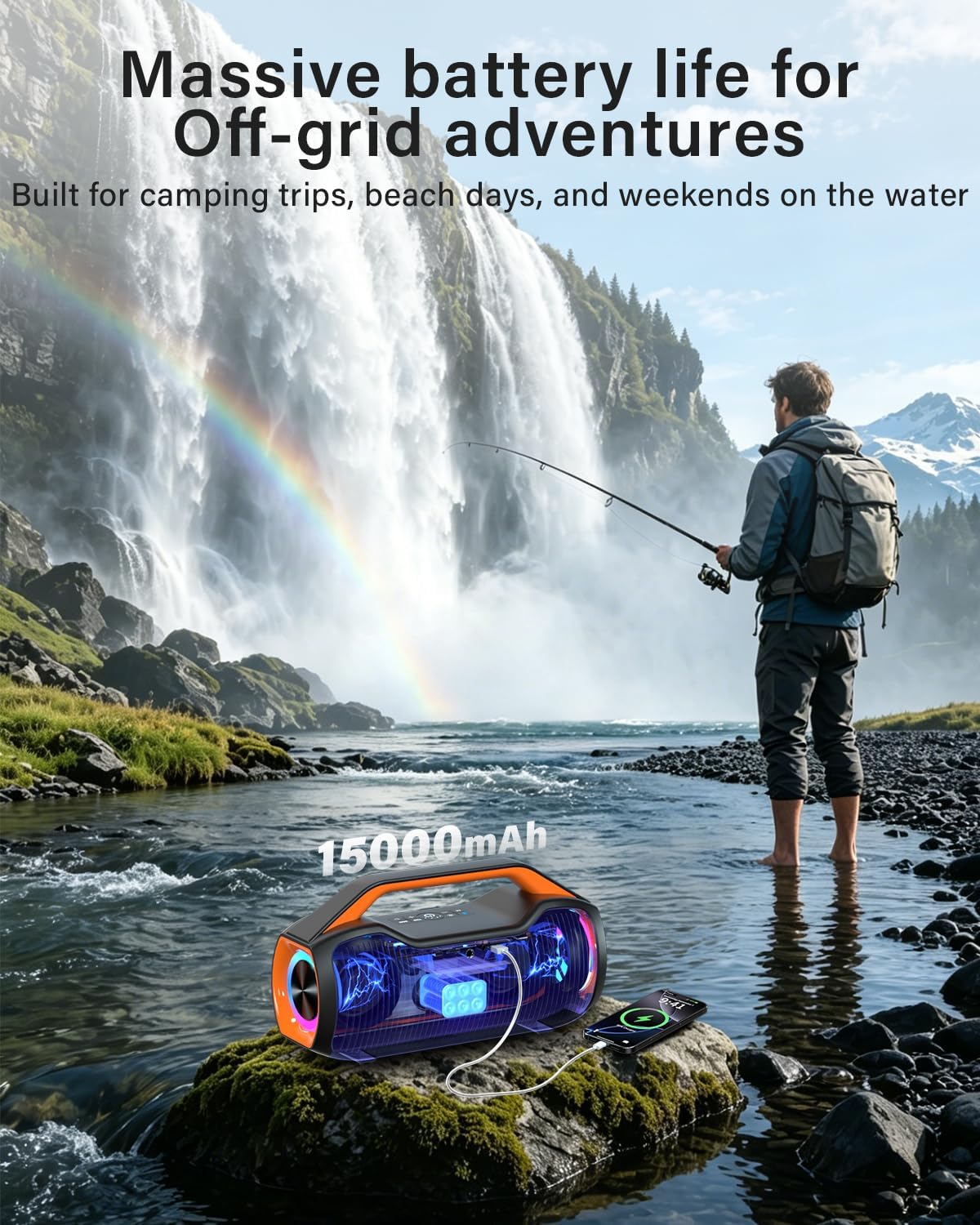 Detalle de Portable Bluetooth Speaker Wireless with 200W Peak Power