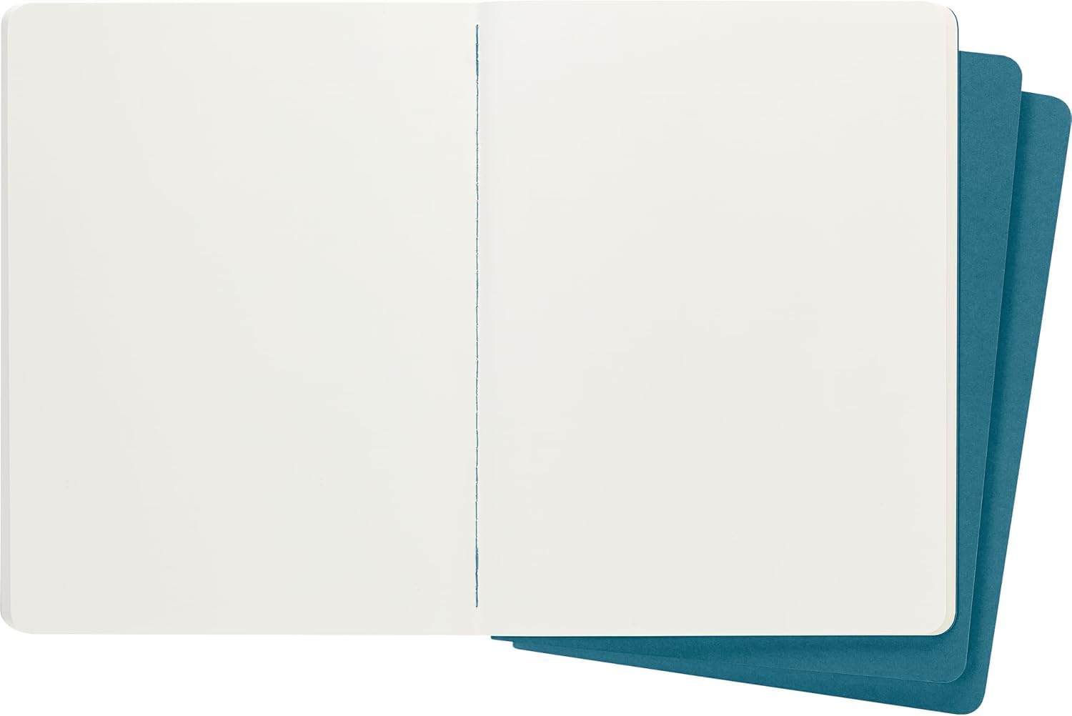 Thumbnail 3 de Moleskine Cahier Journal Set (3 Notebooks) – Extra Large 19 x 25 cm, Brisk Blue, Plain Pages