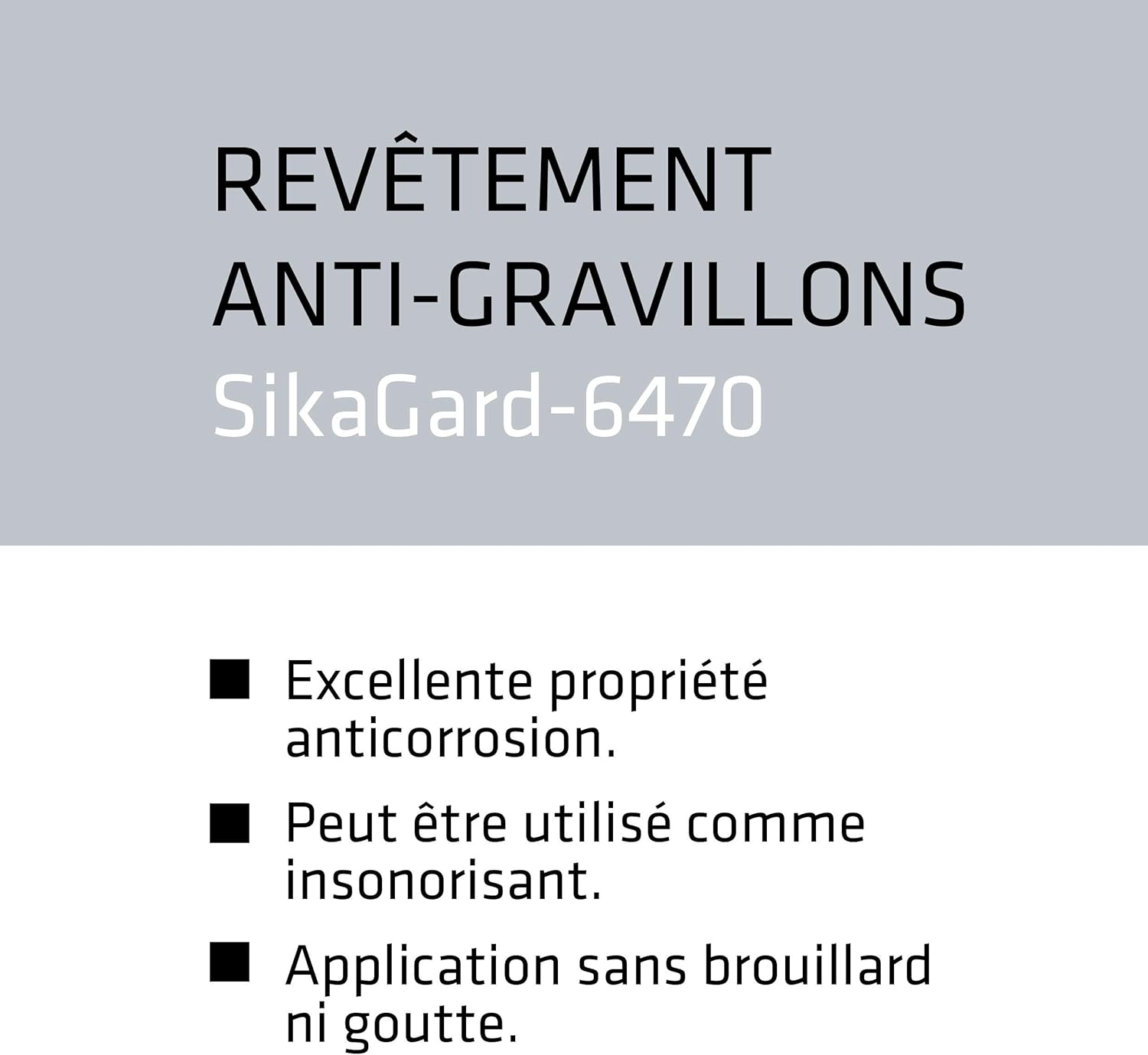 Thumbnail 2 de SIKAGARD 6470 Noir Protection anti-gravillons — 1L