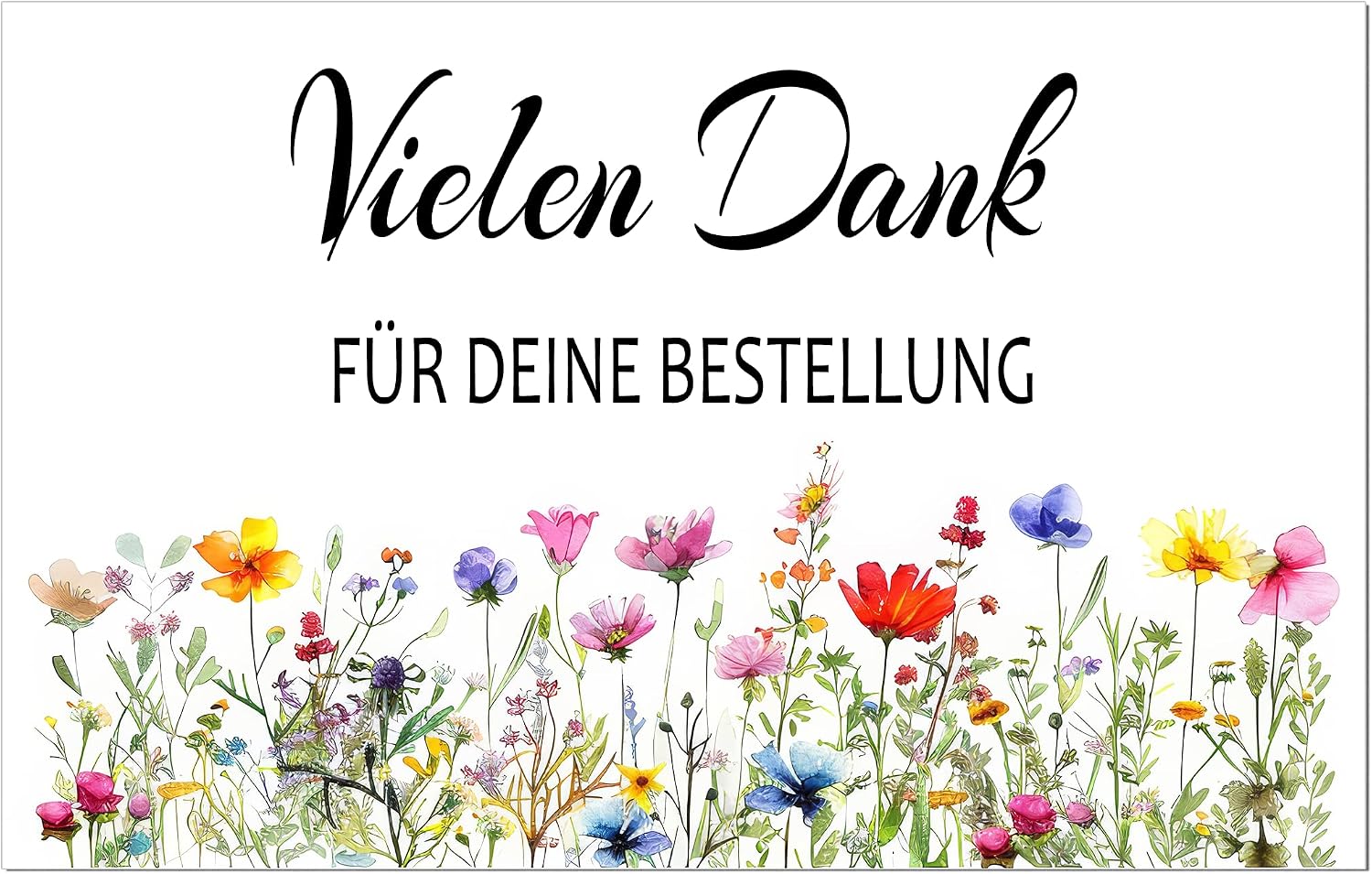 Danke Bestellung Karte 8,5 x 5,5 cm