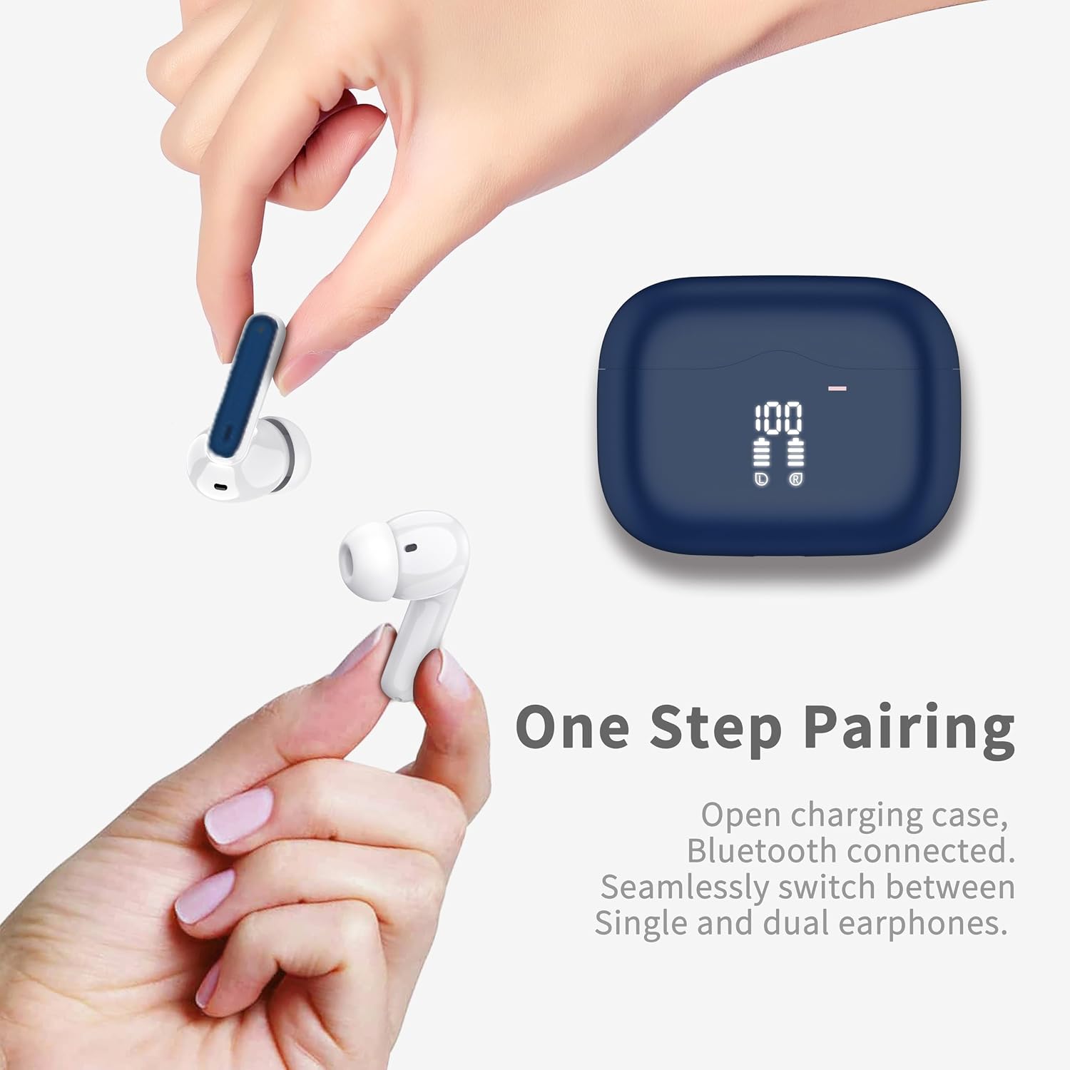 Detalle 2 de xinwld A97 Pro True Wireless Earbuds, Bluetooth 5.4, IPX7, 40-Hour Playtime