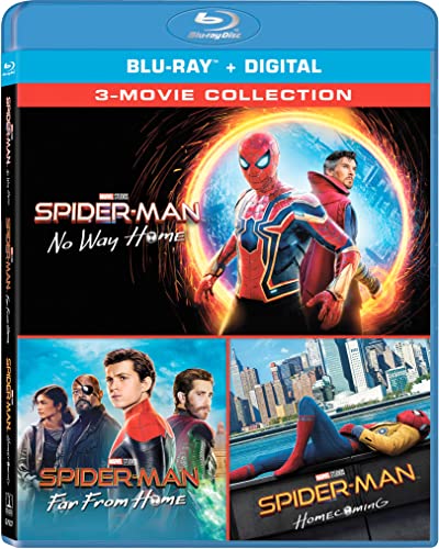 Detalle de Spider-Man Blu-ray Set (Homecoming, Far From Home, No Way Home) — Blu-ray + Digital