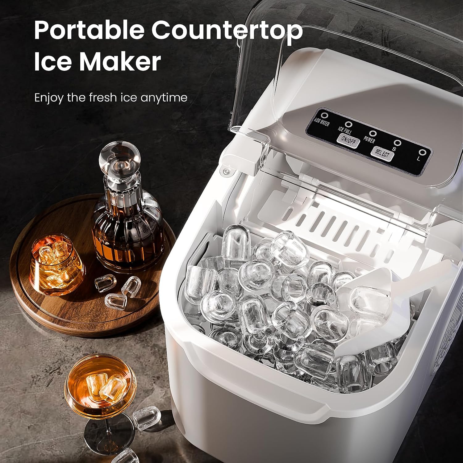 Detalle 2 de Antarctic Star Countertop Ice Maker, 8-Cube