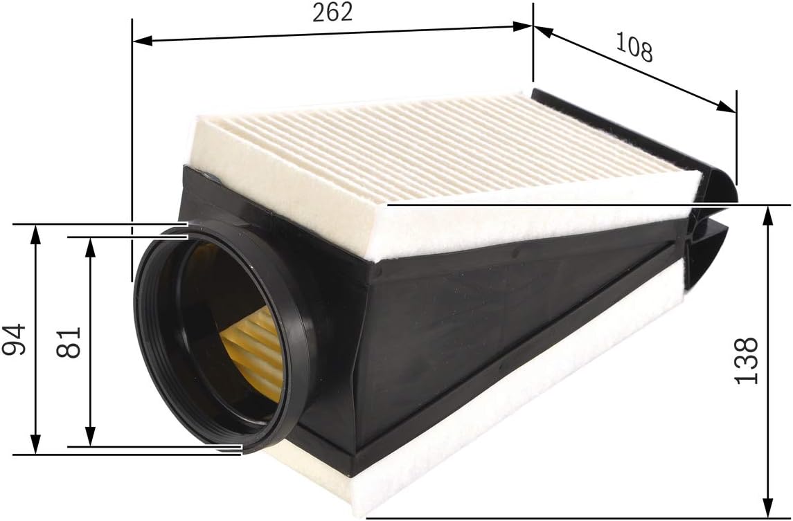 Thumbnail 1 de Filtre à air automobile Bosch S0497 : limite les particules et aide à préserver l’étanchéité