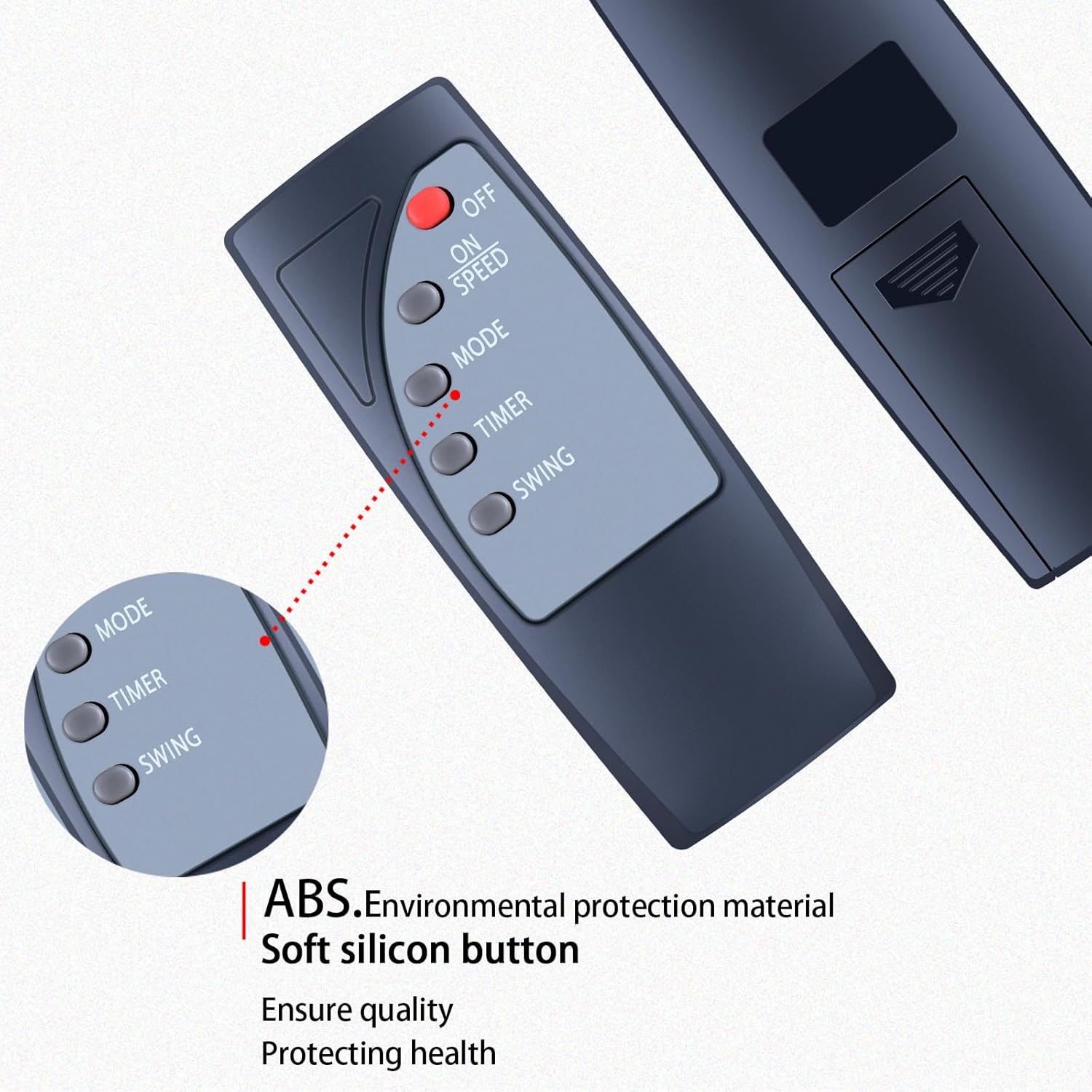 Thumbnail 1 de TCNOUMT Replacement Remote Control for Sohler/UR CHOICE Standing Pedestal Floor Fans