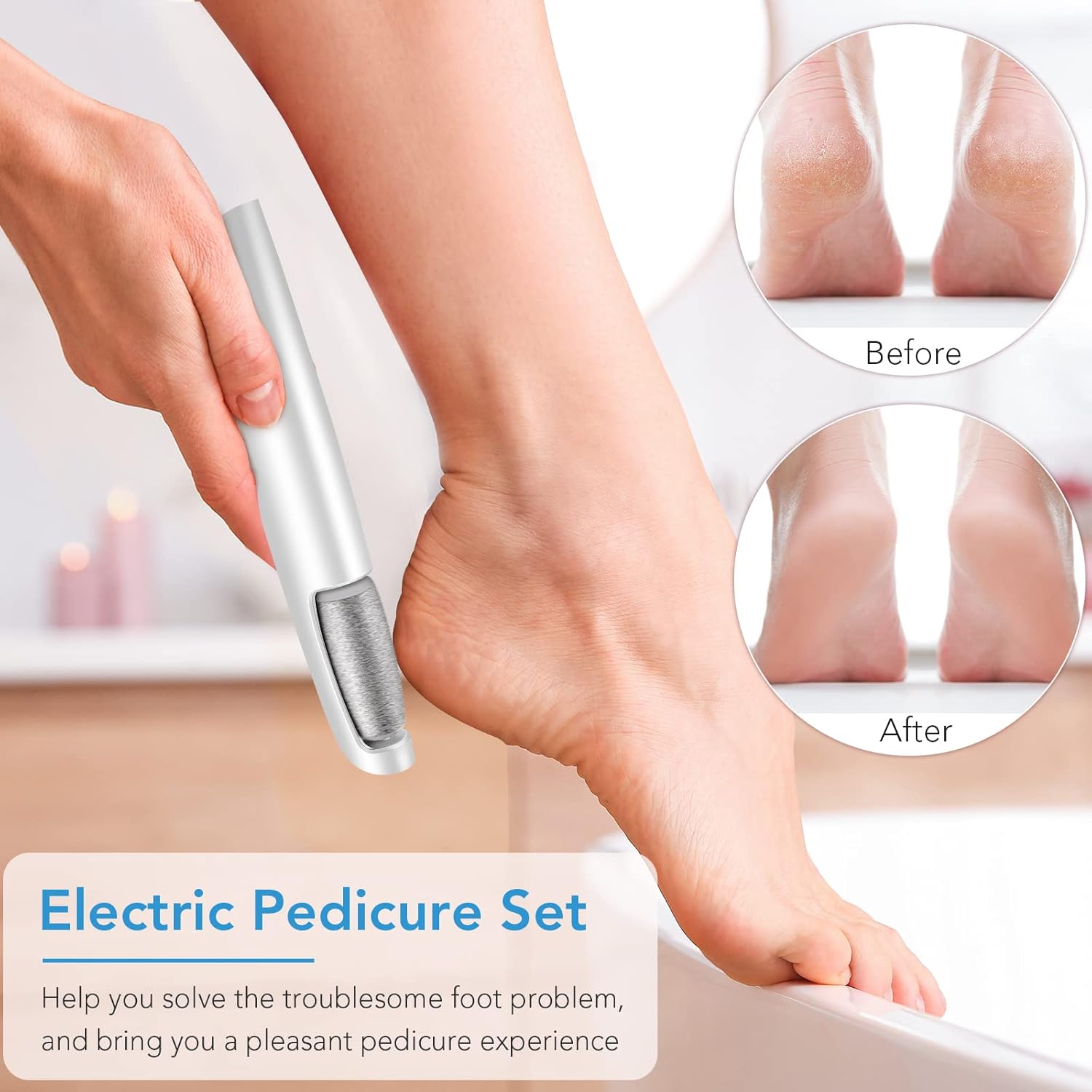 Thumbnail 1 de LINKEVAP Electric Callus Remover for Feet Professional Pedicure Kit (Cold White)