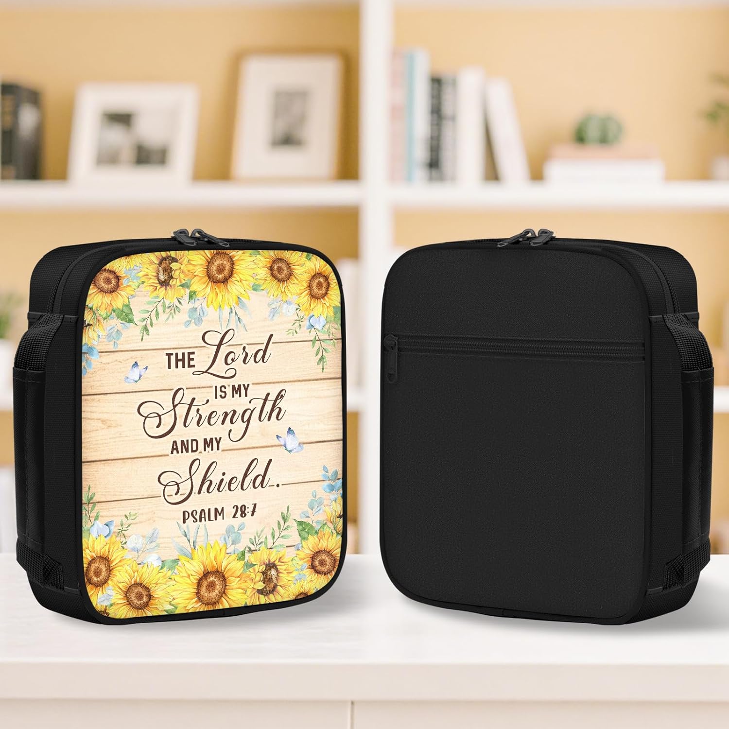 Thumbnail 1 de Shaeotek Bible Sunflower Case for Women – Lightweight Bible Cover with Reinforced Handle