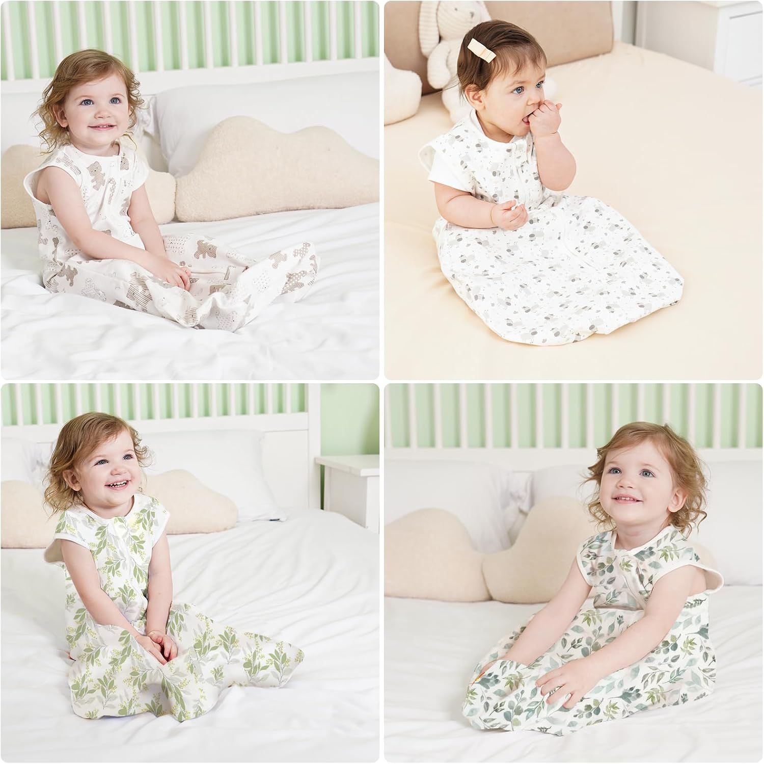 Thumbnail 6 de TOGOU2S Sommerschlafsack Baby 0,5 Tog aus 100% Baumwolle – atmungsaktiv, einstellbare Länge (0–36 Monate)