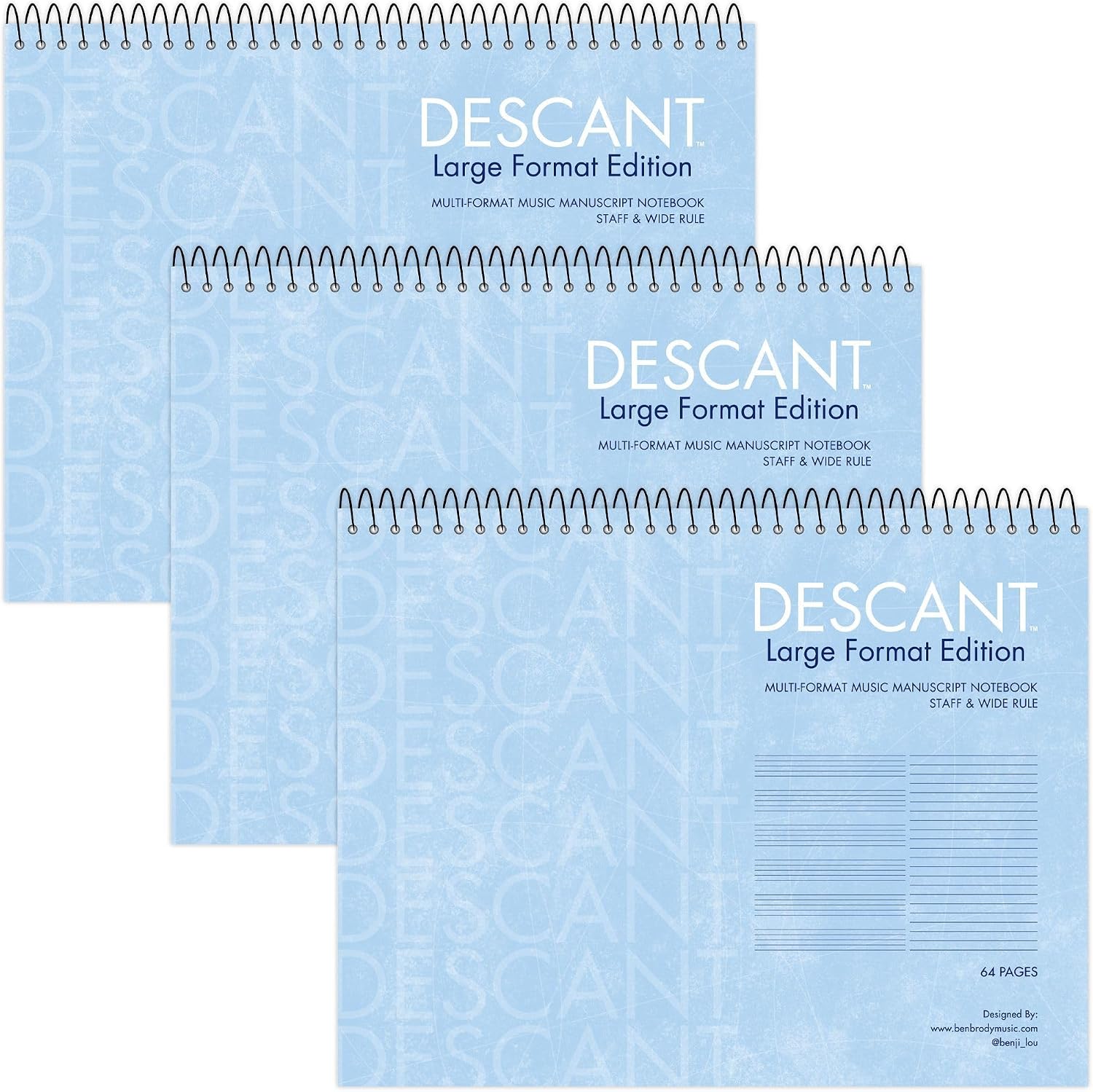 Detalle de Descant Music Notebook, 11" x 8.5