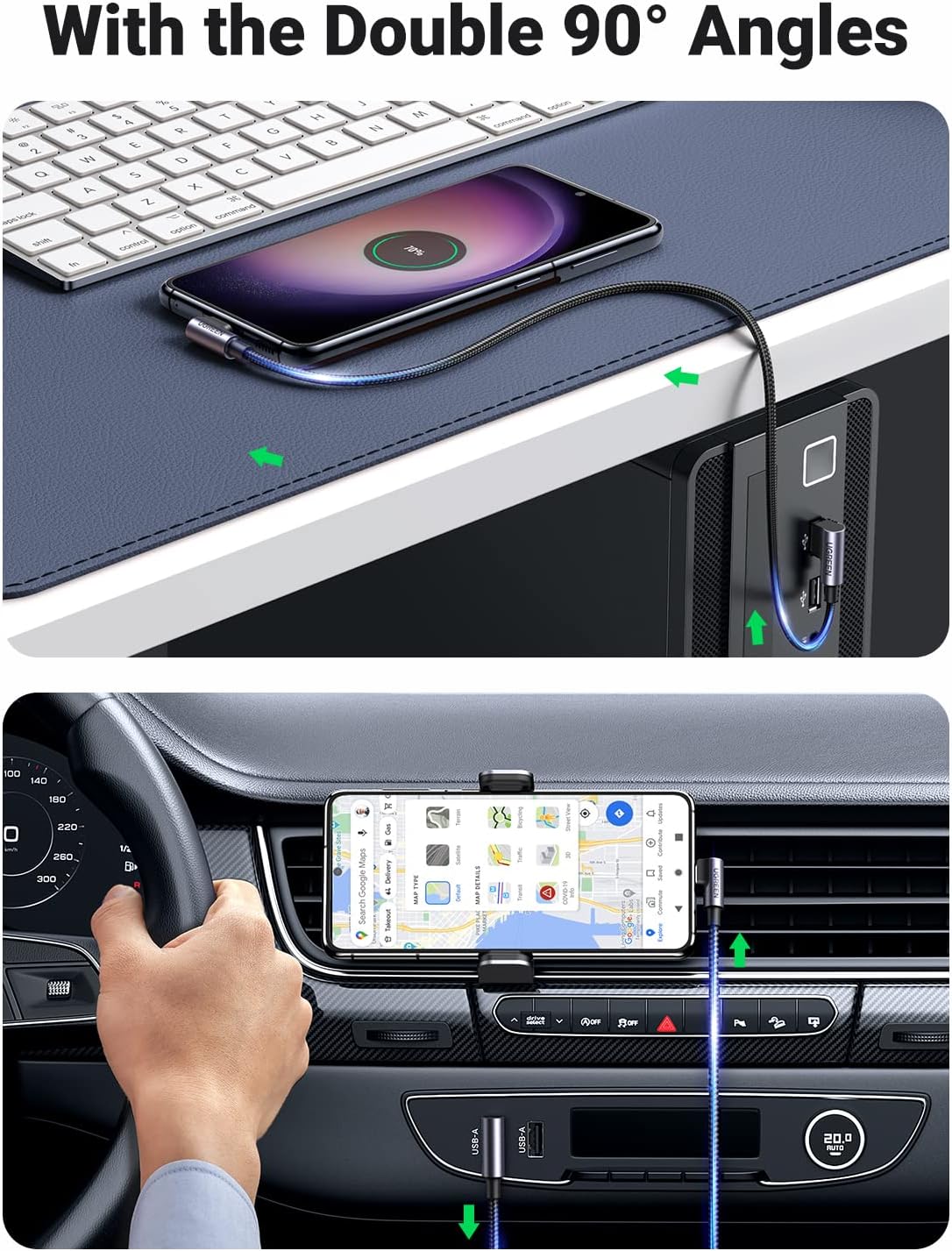 Detalle de UGREEN USB to USB C Cable 3.3FT