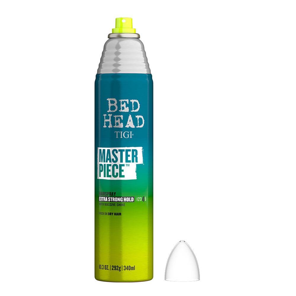 Detalle de Bed Head by Tigi Masterpiece Shiny Haarspray – starker Halt und brillanter Glanz (340 ml)