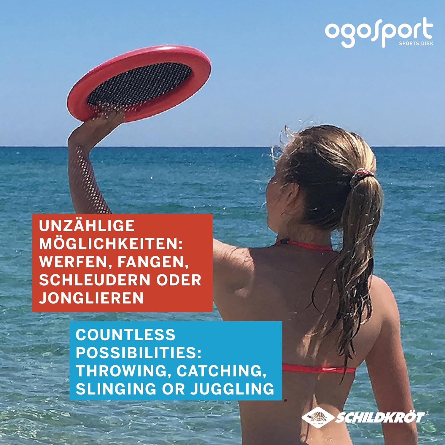 Detalle 2 de Schildkröt Ogo Sport Set – 2 Ogo Softdiscs Ø29 cm + 1 Ball, Standardgröße