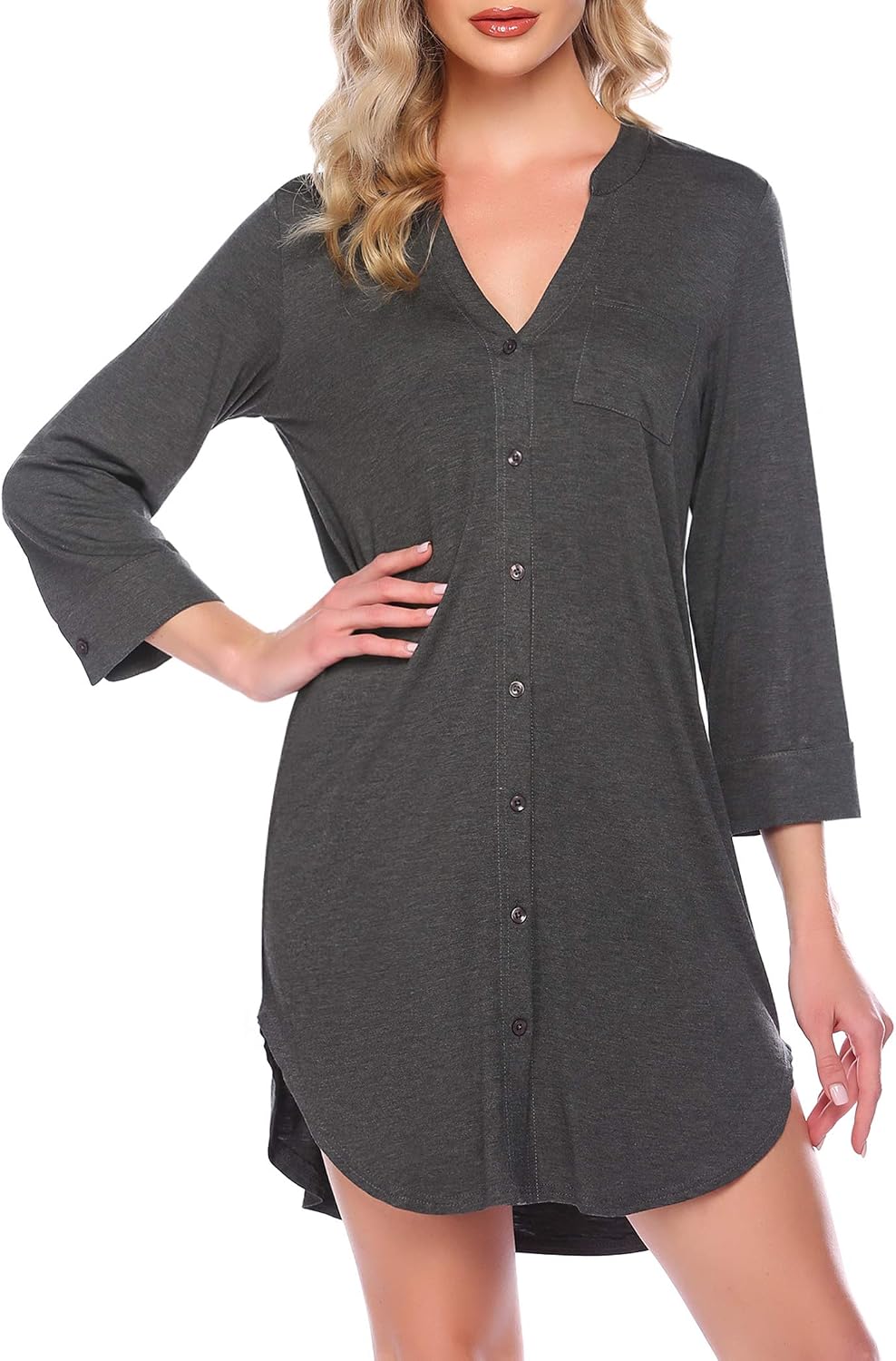 Detalle 2 de Ekouaer Women's Nightgown S-XXL