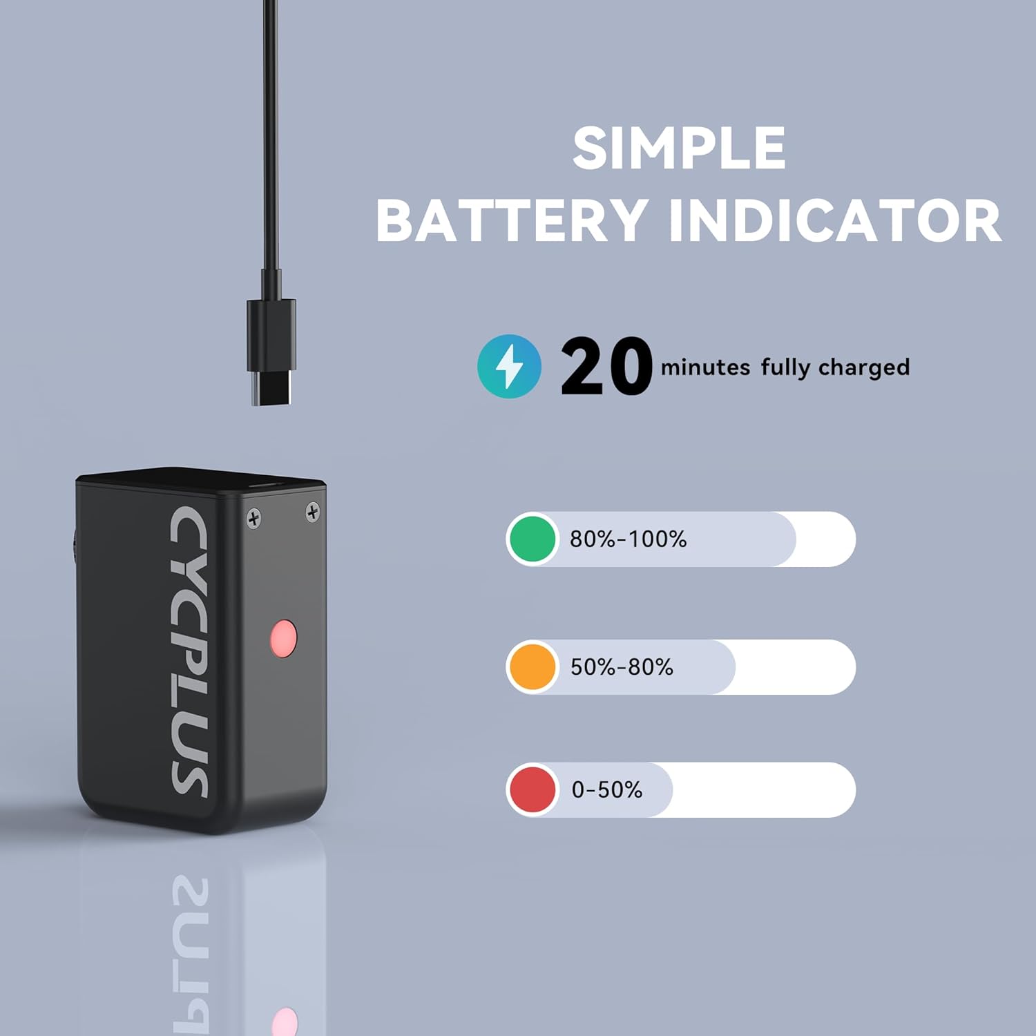Thumbnail 6 de CYCPLUS AS2 Tiny E-Pump 100 PSI Fahrradpumpe