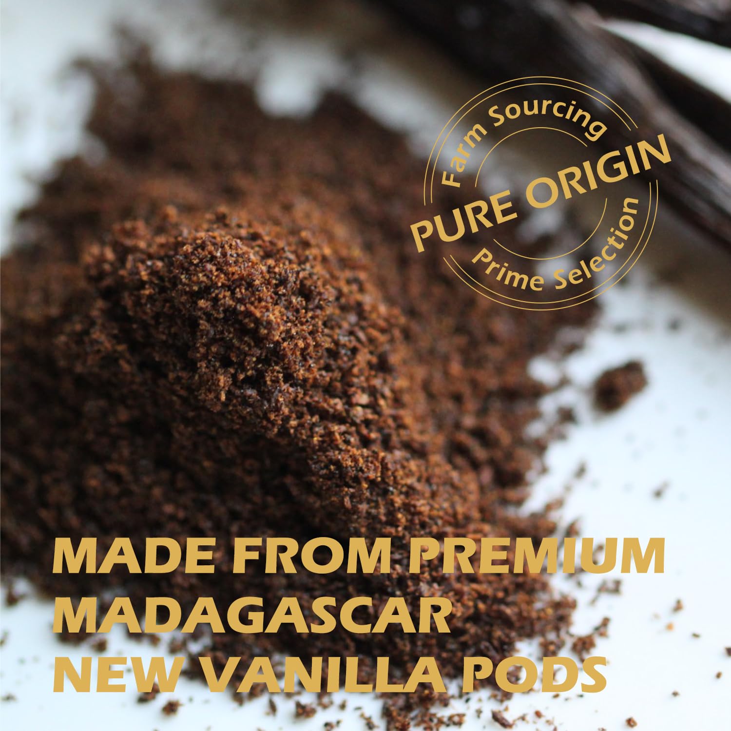 Detalle de ORGFUN Madagascar Vanilla Bean Powder, Pure Ground Vanilla, 3.53 oz