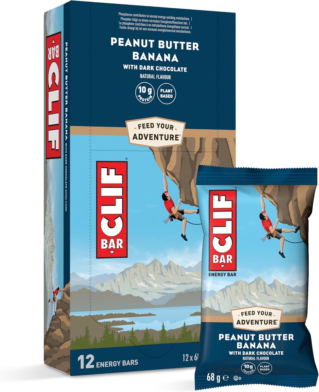Thumbnail 6 de CLIF BAR Chocolate Almond Fudge 12 x 68 g