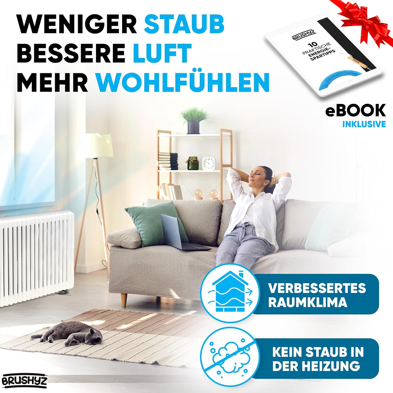 Thumbnail 6 de BRUSHYZ Heizungsbürste 115 cm für Heizkörper
