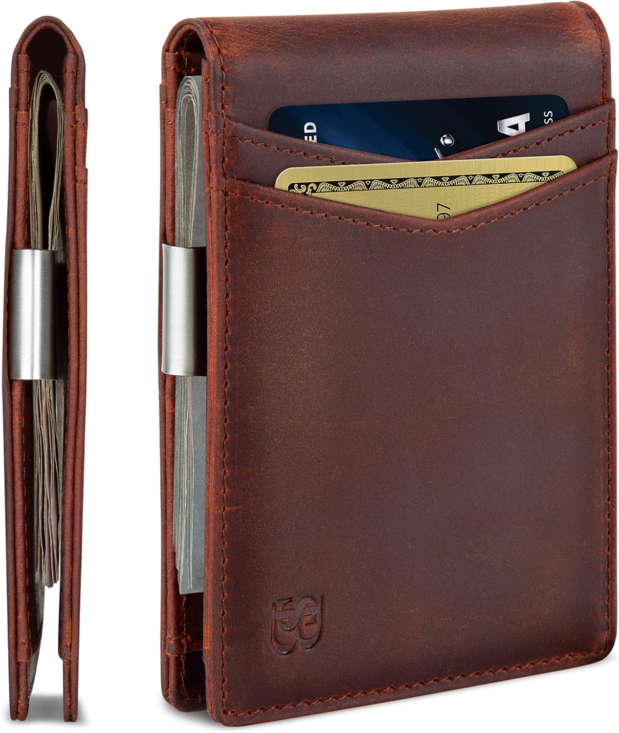 Detalle de SERMAN BRANDS Money Clip Wallet RFID Slim Wallet 💼