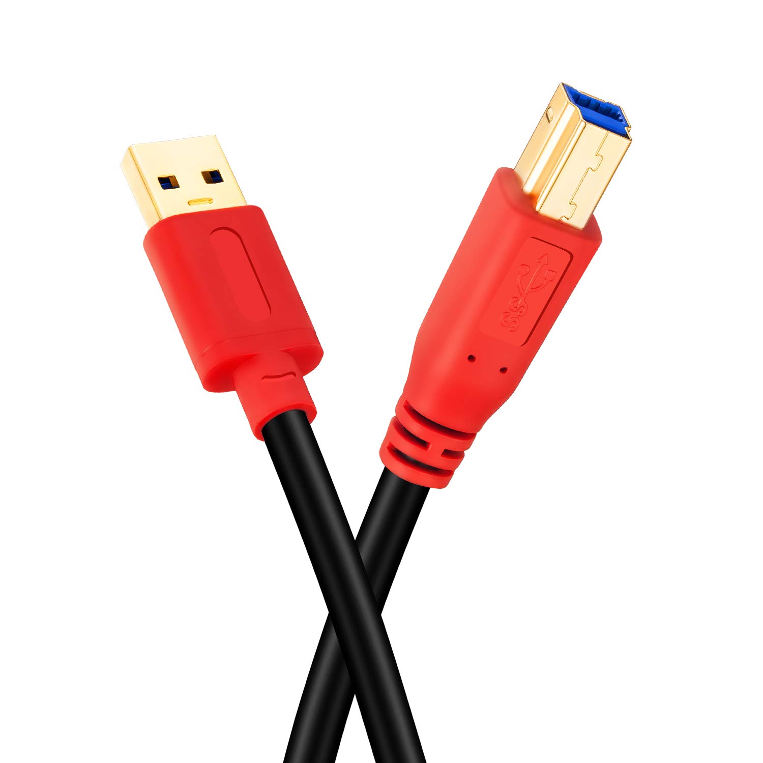 Thumbnail 3 de TanQY USB 3.0 A to B Male Cable (0.5M) – Red
