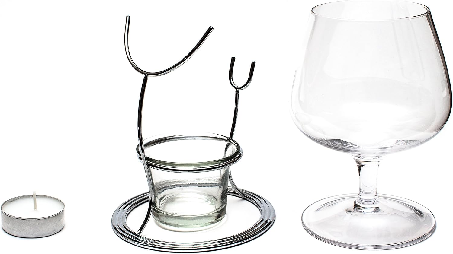 Detalle 2 de Jeray Brandy and Cognac Warmer Glass Gift Set