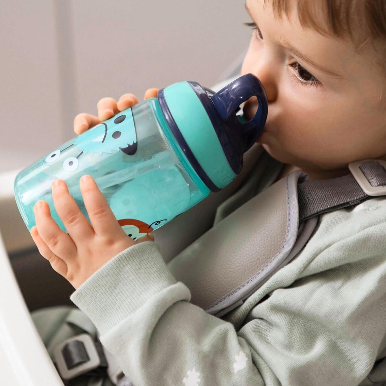 Thumbnail 3 de Nuby Mighty Swig Water Bottle – No Spill Active Toddler Sippy Cup (360ml/12oz) – Pack of 2