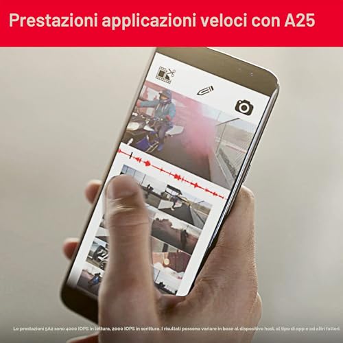 Detalle de SanDisk Extreme 128GB microSDXC + Adattatore SD: prestazioni elevate per foto, video 4K e app