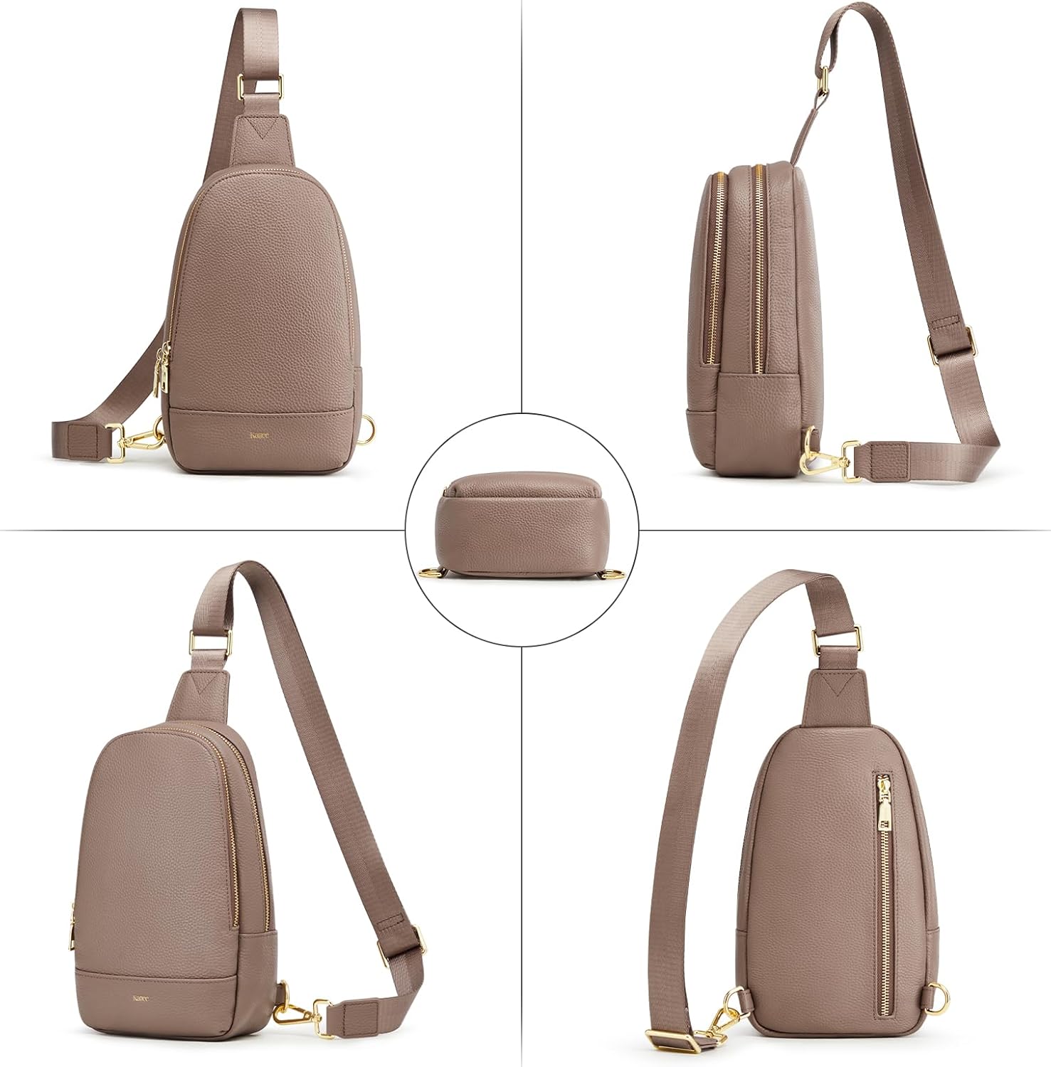Thumbnail 6 de Kattee Borsa a tracolla da donna in pelle con blocco RFID – compatta e chic