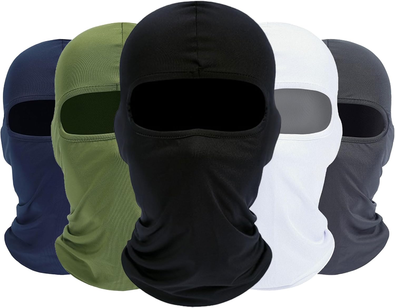 Detalle de ROXUN 5-Pack Balaclava Ski Masks, Multi-Style Face and Neck Coverage