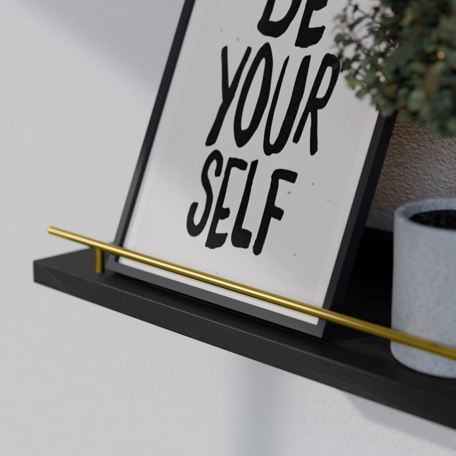 Thumbnail 3 de WOPITUES Floating Shelves with Guardrail — Set of 3