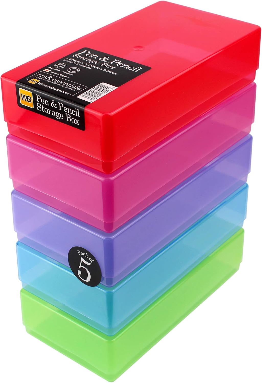 Detalle de WestonBoxes Essentials Aufbewahrungsboxen Stifte