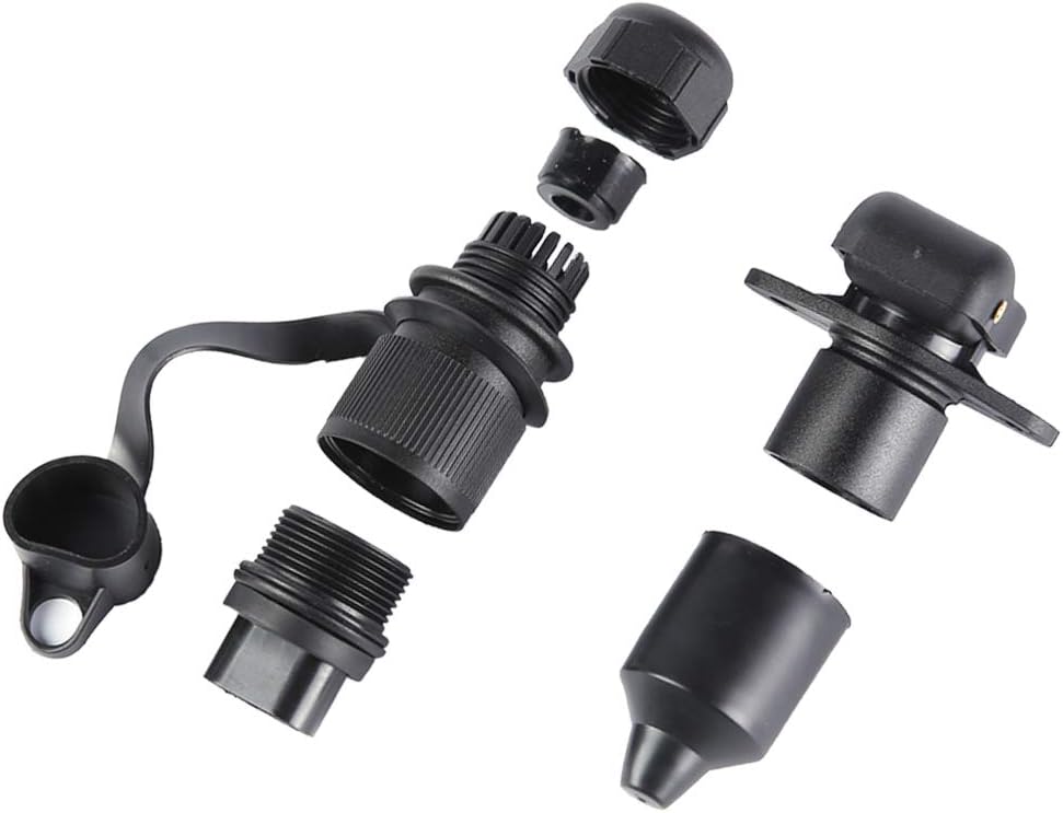 Detalle 2 de ETUKER 3 Pin Trailer Plug and Socket (12V) Waterproof Connector for Caravans, Trucks, Boats & Trailers