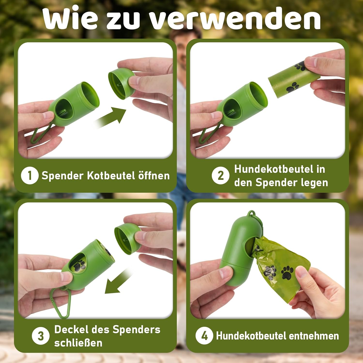 Detalle de Hundekotbeutel 300 Beutel Extra Stark (biologisch abbaubar, geruchsneutralisierend) – um ca. 50% dicker