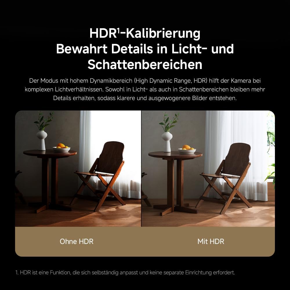 Detalle de XIAOMI Smart Camera C7014K (4K Ultra HD) mit 360°-Panorama, Zwei-Wege-Kommunikation & WLAN 6
