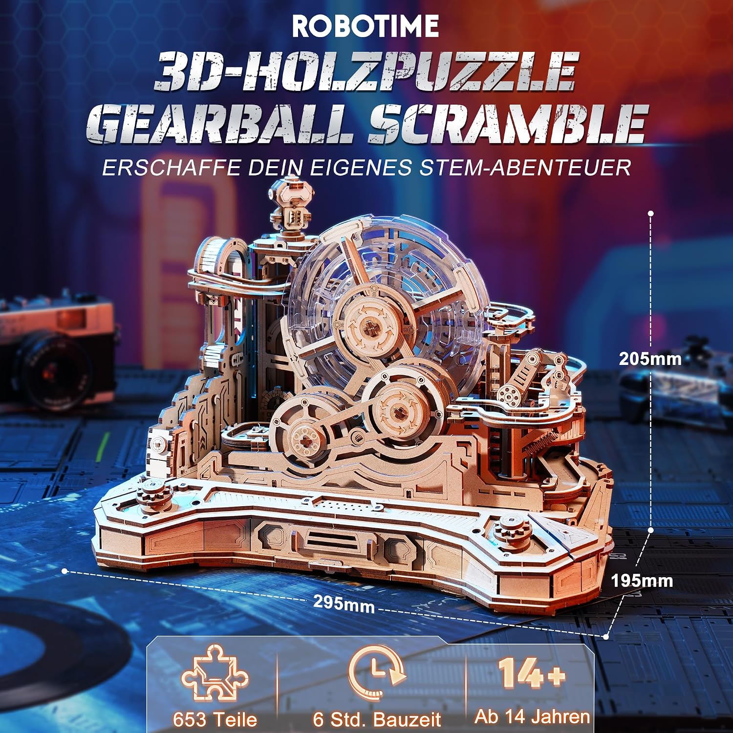 Detalle 2 de ROBOTIME EGC01 3D-Puzzle 653 Teile 🧩