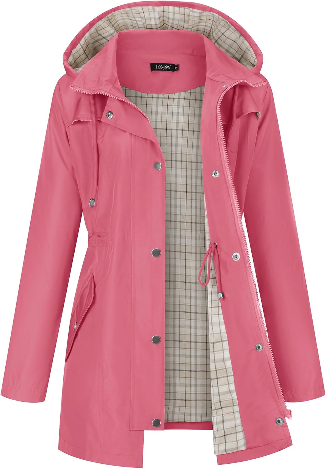 Thumbnail 6 de LOMON Women’s Waterproof Outdoor Hiking Raincoat with Hood (Lined, Lightweight)