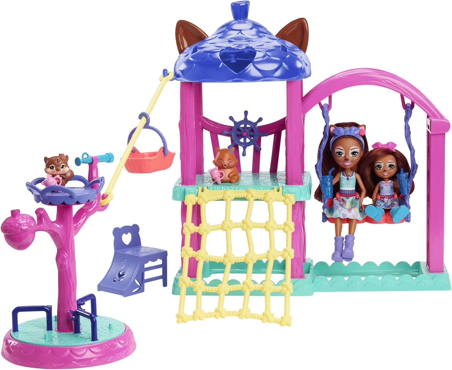 Detalle de Enchantimals Coffrets Mini Poupées – Sabine et Seneca Écureuil, Coffret Jeux Multicolore