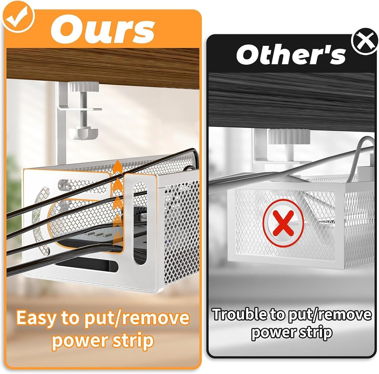 Thumbnail 4 de Tivddikun Cable Management 25" under-desk organiser