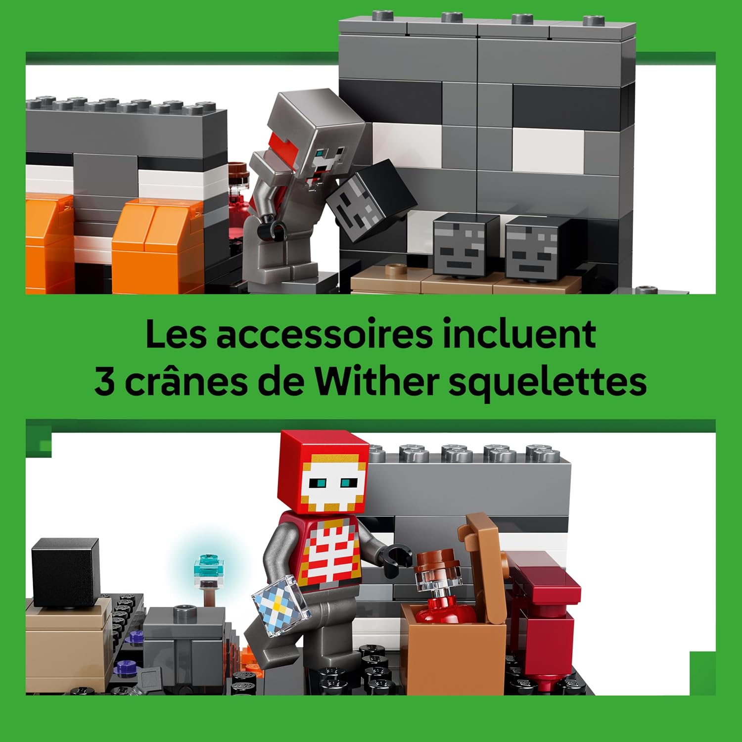 Thumbnail 2 de LEGO Minecraft La Bataille du Wither - Jeu interactif avec Guerrier Écarlate et Mobs de Wither