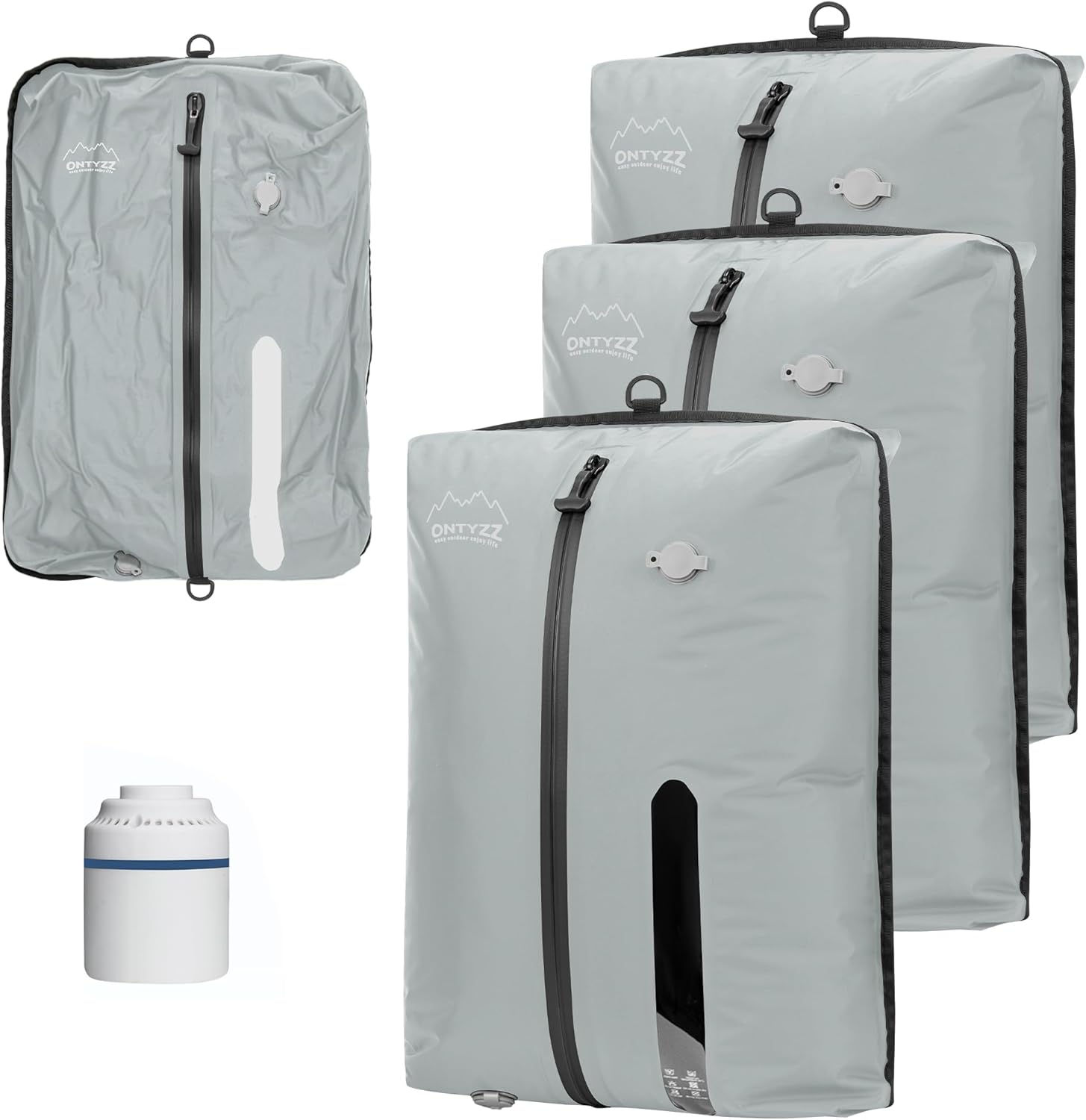 Thumbnail 6 de Suitcase Organiser Compression Packing Cube Set (4-Pack) with TPU Vacuum Bags and IPX8 Zipper