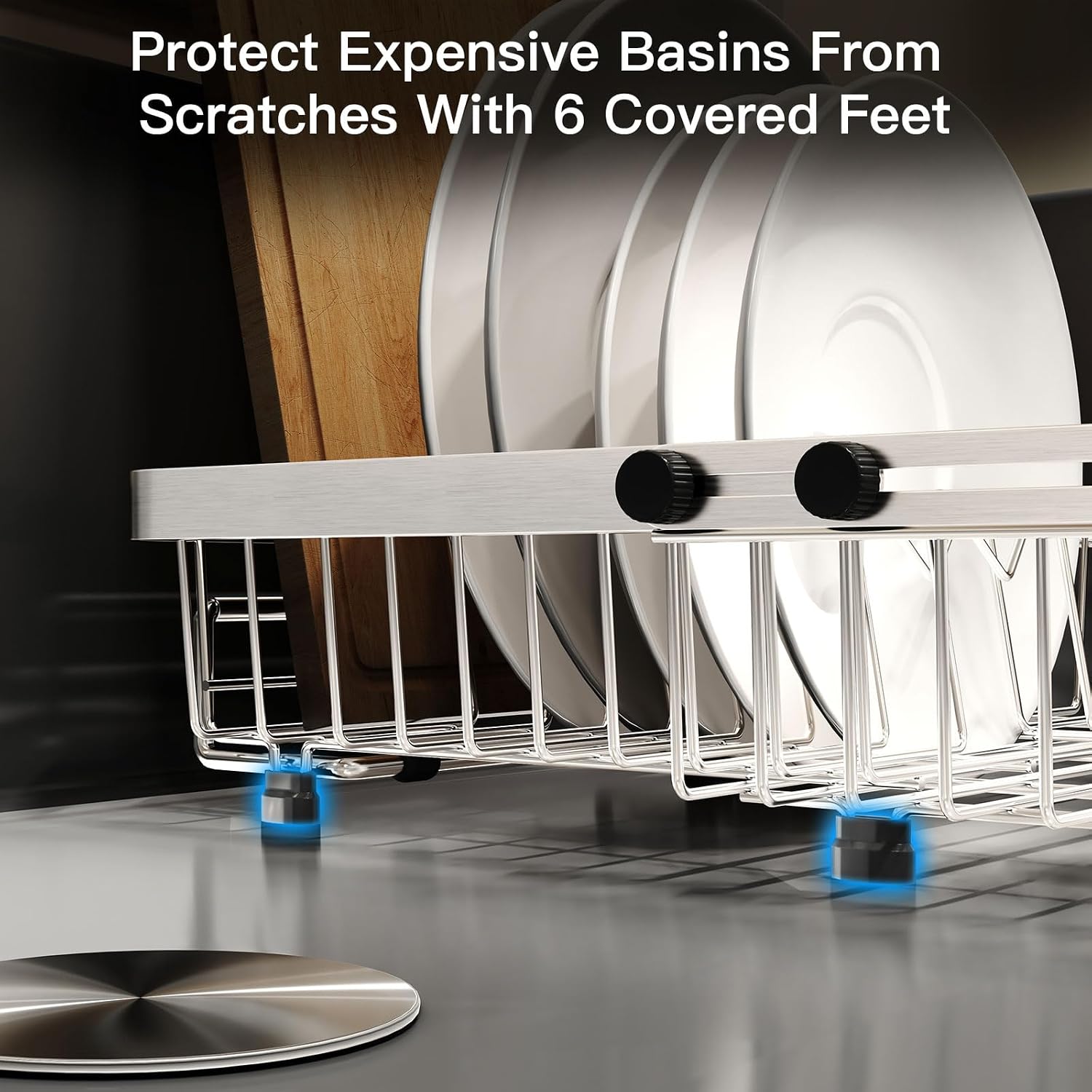 Thumbnail 5 de Expandable Over Sink Dish Drainer Rack 🍽