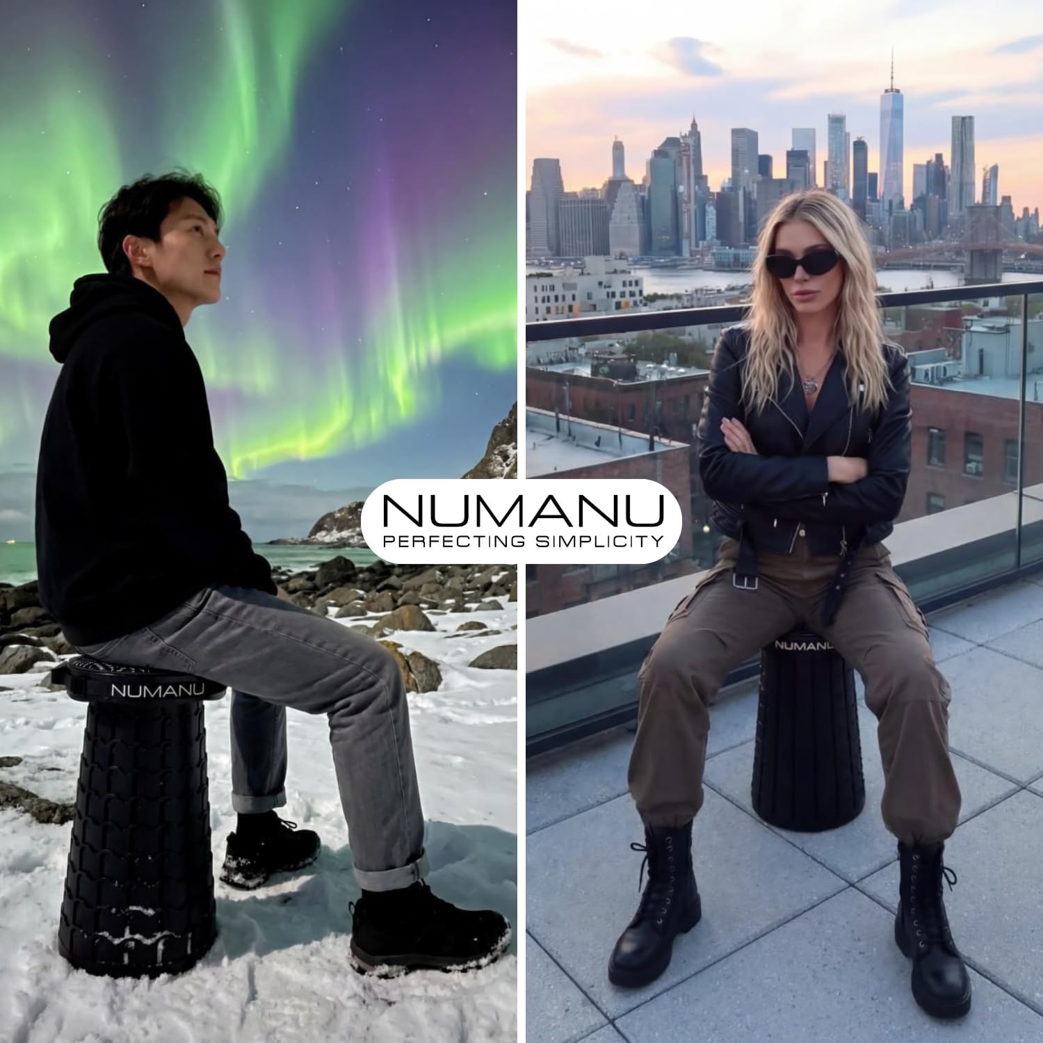 Detalle 2 de NUMANU 2025 XXL Collapsible Stool 1000 lbs