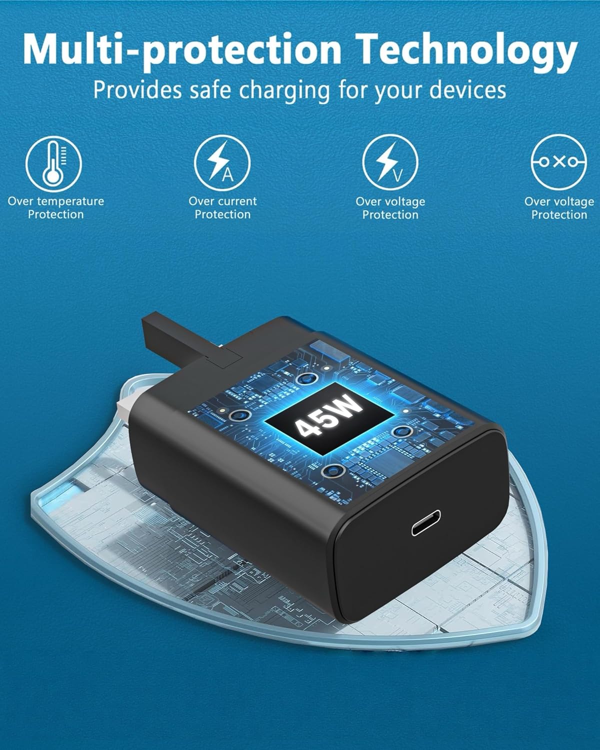 Thumbnail 2 de SKOTSLYE 45W USB-C PD PPS fast charger (with detachable USB-C cable) for Samsung Galaxy