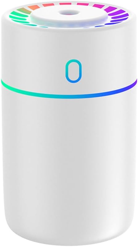 Detalle de Mist Humidifier 230ml Personal Humidifier with Colourful Lights – USB Diffuser for Home, Office and Car