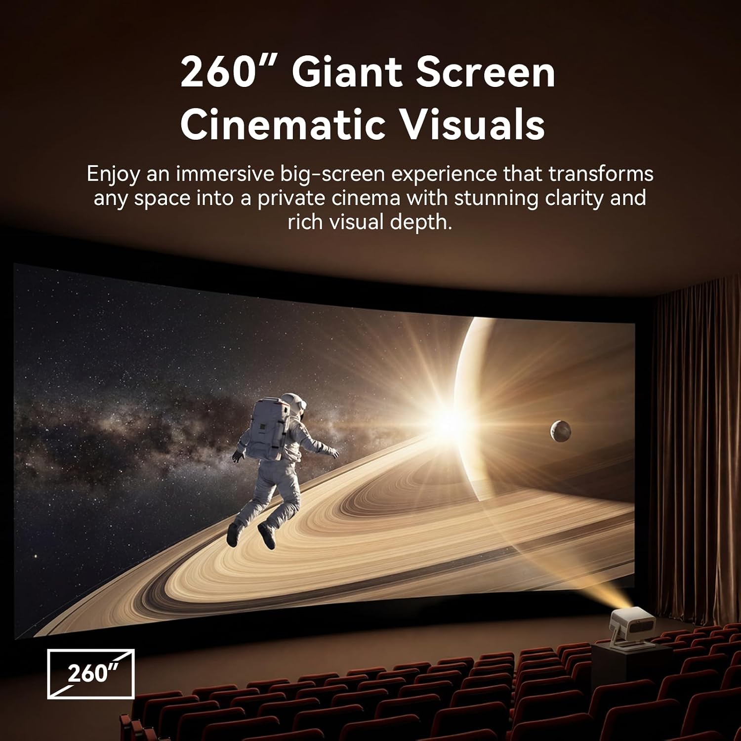 Detalle de Wanbo Vali 1 Pro Smart Home Projector with Google TV 4K Support