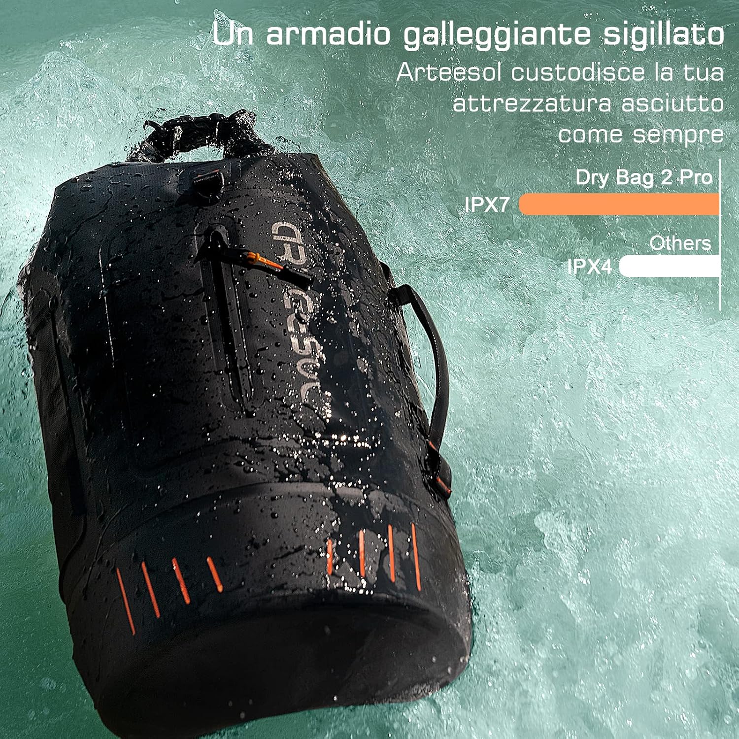 Detalle 2 de Blackace arteesol Borsa Impermeabile Mare 45L