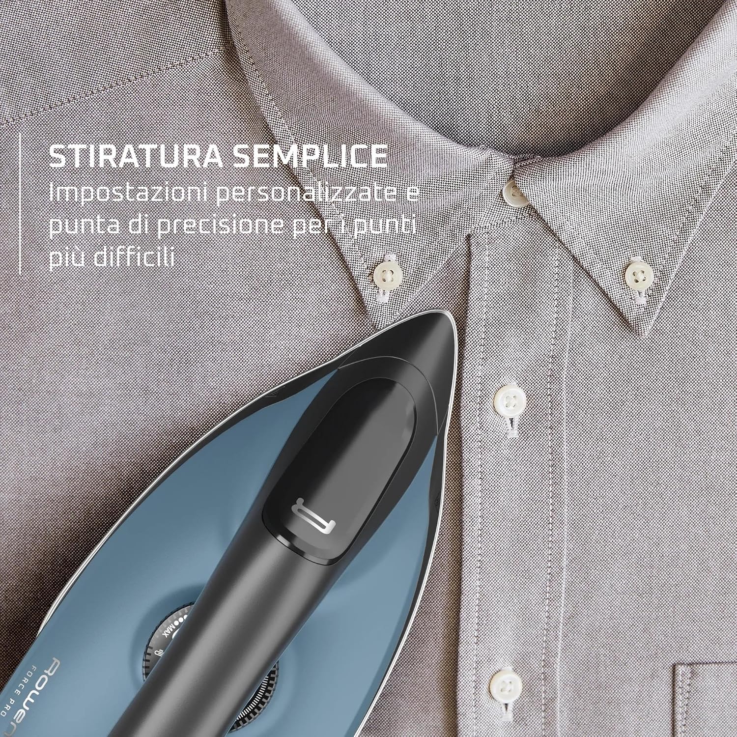 Detalle de Rowenta Force Pro 300 VR5431F0: ferro a caldaia ad alta pressione con stiratura rapida