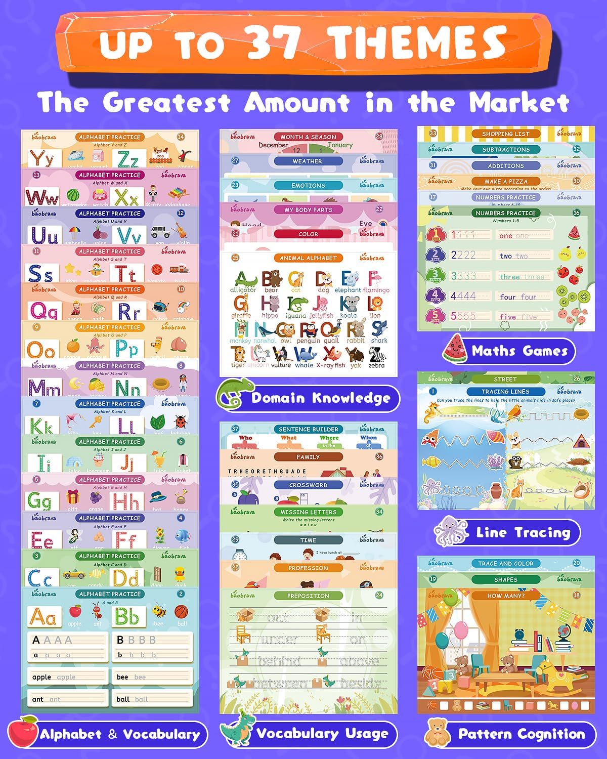 Thumbnail 6 de Baobrava Search and Find Book and Handwriting Practice Books Set (More Than 50 Learning Activities) for Ages 3–8