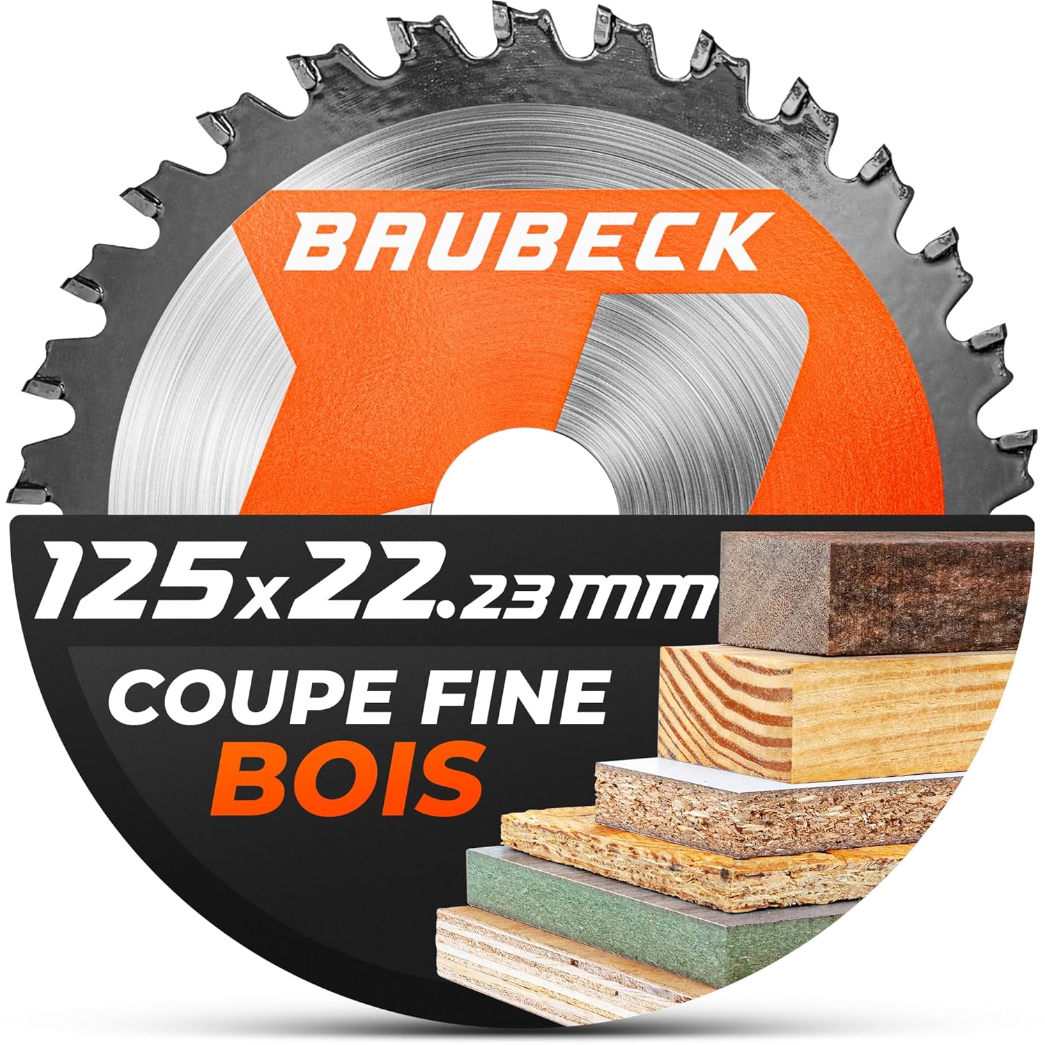 BAUBECK Lame 125 mm pour bois 🪚