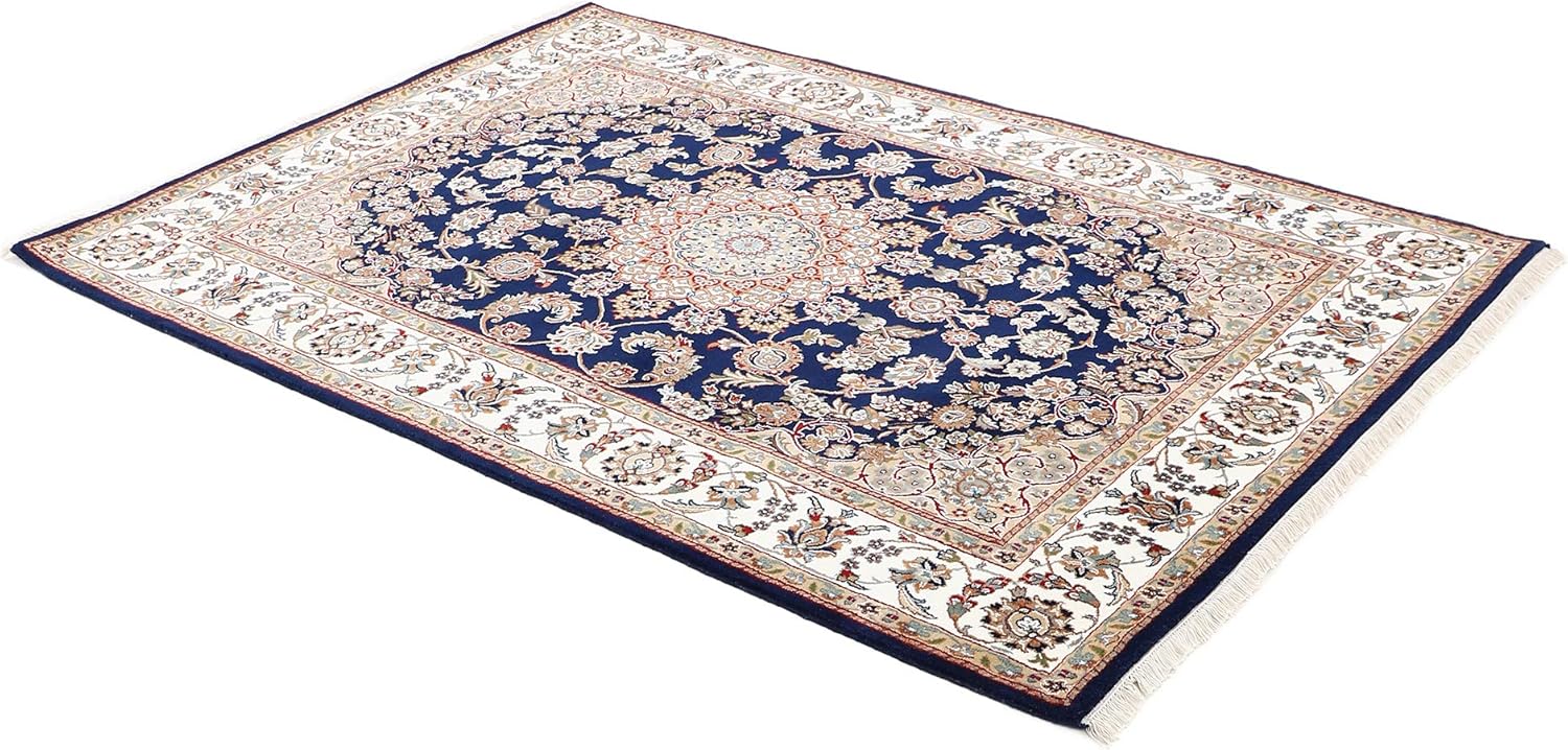 Thumbnail 2 de CarpetFine Alfombra Nain Lana Azul 120x180 cm 🧶 Moderna