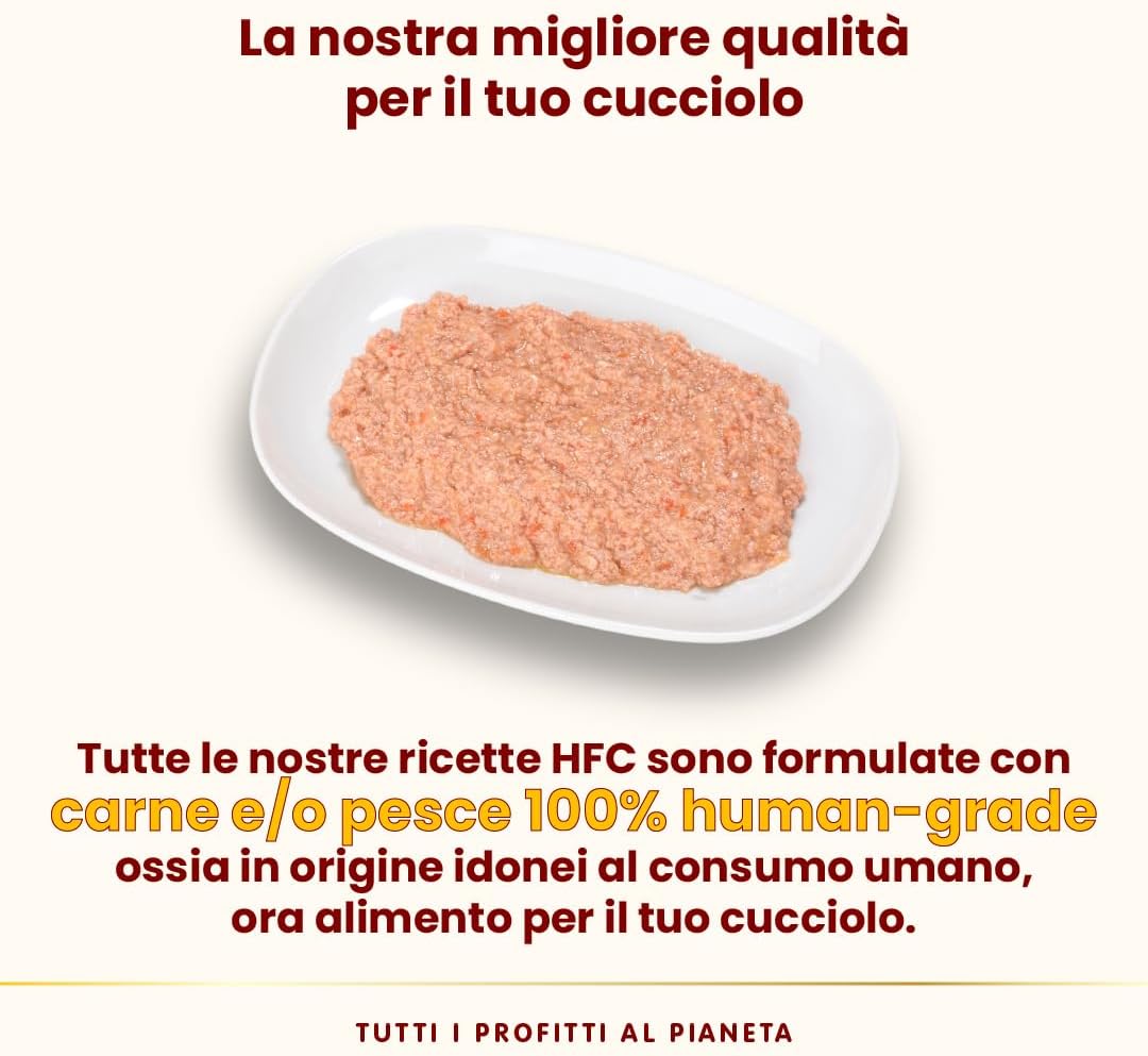 Detalle de Almo Nature HFC Puppy Umido al Pollo – 280 g, confezione da 12: qualità Human Grade per cuccioli